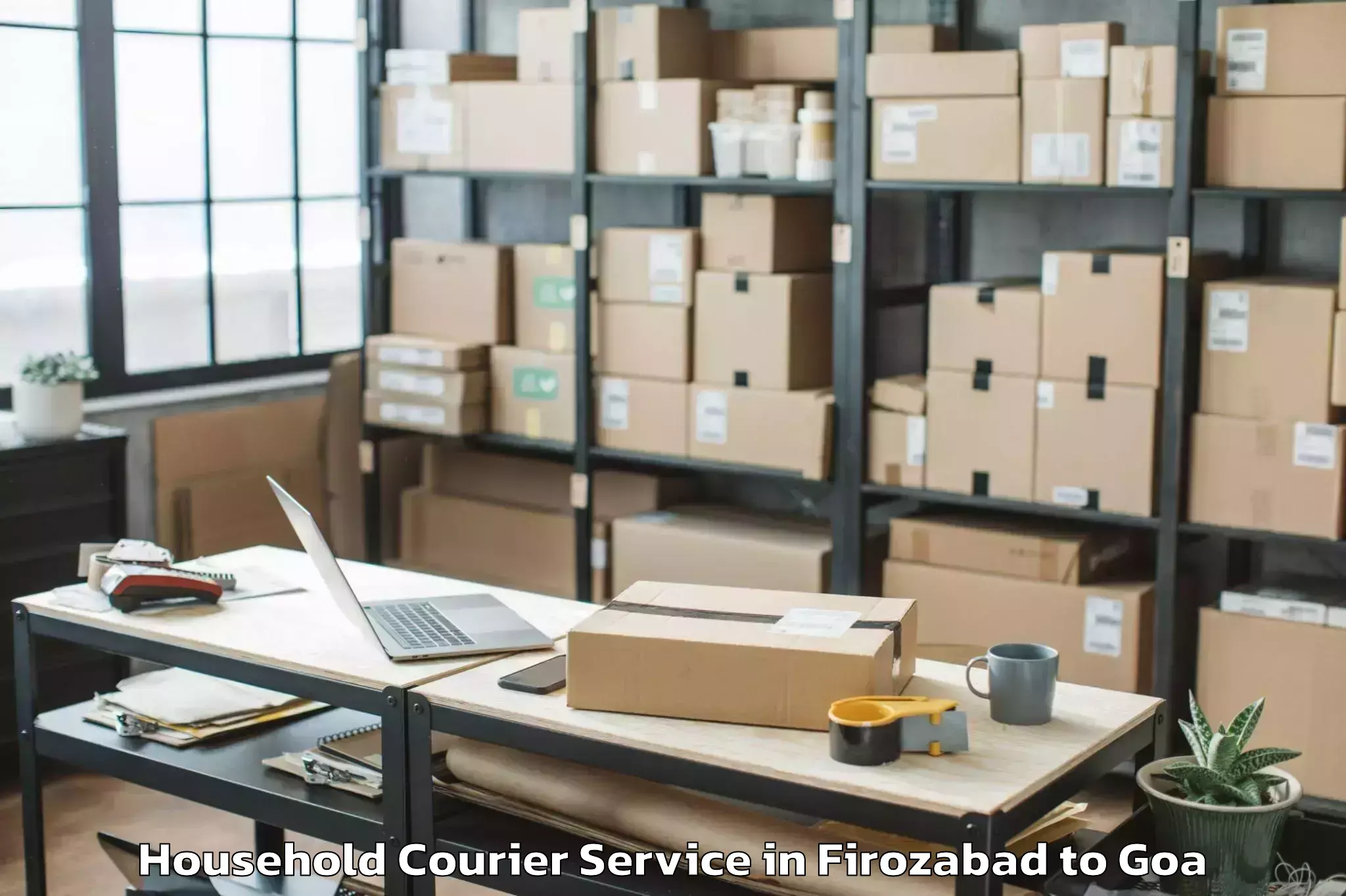 Trusted Firozabad to Bandora Household Courier